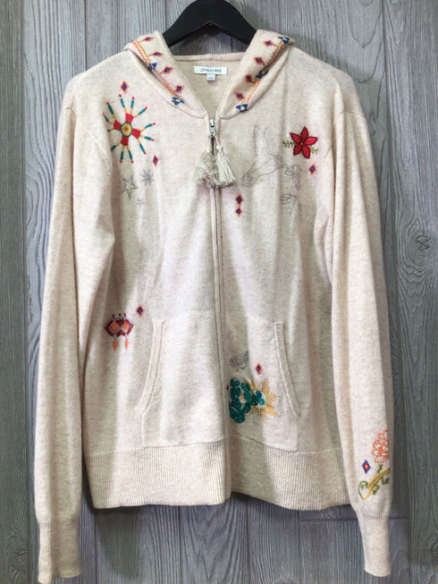Johnny Was Cardigan Cashmere Hood Size Large